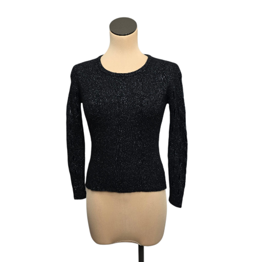 Generation Love Sweater Womens Small Metallic‎ Polka Dot Long Sleeve Pullover